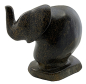 Preview: Shona Skulptur "Elefant" aus Serpentin